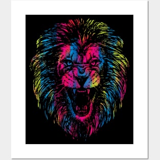 Vibrant Lion Posters and Art